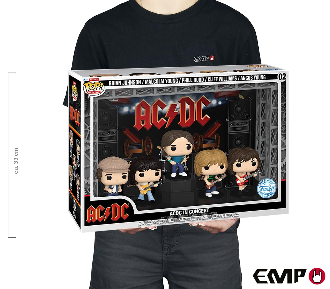 Funko AC/DC Pack 5 Figurines POP! Moments DLX Vinyl AC/DC in